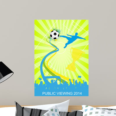 Public Viewing 2014 shown on a wall