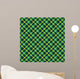 Seamless Green Plaid Pattern Wall Decal