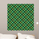 Seamless Green Plaid Pattern Wall Decal
