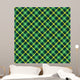 Seamless Green Plaid Pattern Wall Decal