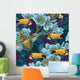 Seamless Tropical Toucan Pattern Wall Decal