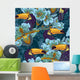 Seamless Tropical Toucan Pattern Wall Decal