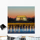Abraham Lincoln Memorial Night Wall Decal