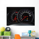 Closeup shot of a speedometer and tachometer of a modern car. Wall Mural