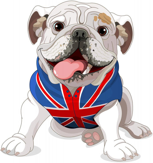 English Bulldog Wall Decal