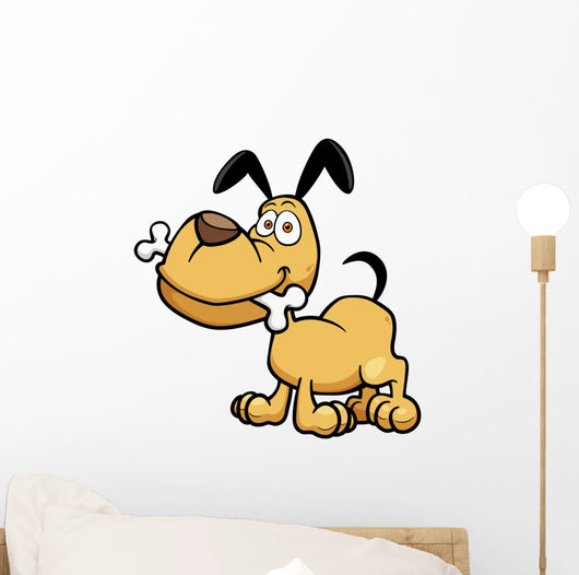 Vector illustration of Cartoon Dog Wall Decal