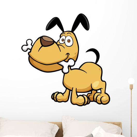 Vector illustration of Cartoon Dog Wall Decal
