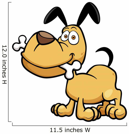 Vector illustration of Cartoon Dog Wall Decal