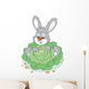 Bunny with a cabbage Wall Decal