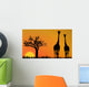 giraffes in Africa Wall Mural