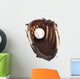 Brown Baseball Glove Wall Decal