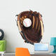 Brown Baseball Glove Wall Decal
