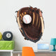 Brown Baseball Glove Wall Decal