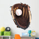 Brown Baseball Glove Wall Decal
