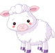 Farm animals. Lamb Wall Decal