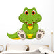 Cute Baby Crocodile Wall Decal