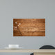 Flowers Wood Texture Wall Decal