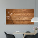 Flowers Wood Texture Wall Decal
