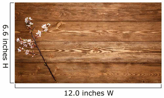 Flowers Wood Texture Wall Decal