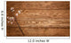 Flowers Wood Texture Wall Decal