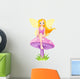 Cute Fairy on the Mushroom Wall Decal