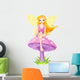 Cute Fairy on the Mushroom Wall Decal