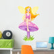 Cute Fairy on the Mushroom Wall Decal