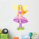 Cute Fairy on the Mushroom Wall Decal