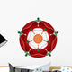 Tudor Dynasty Rose – vector shaded illustration – English Symbol Wall Decal