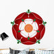 Tudor Dynasty Rose – vector shaded illustration – English Symbol Wall Decal