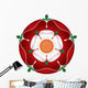 Tudor Dynasty Rose – vector shaded illustration – English Symbol Wall Decal