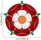 Tudor Dynasty Rose – vector shaded illustration – English Symbol Wall Decal