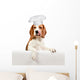beagle on white background Wall Decal