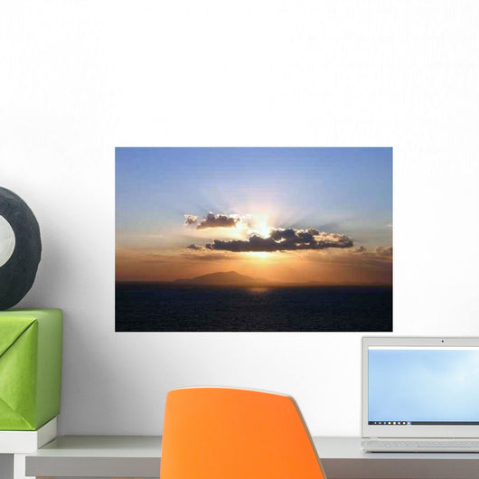 Iceland Ischia Sunset Wall Decal