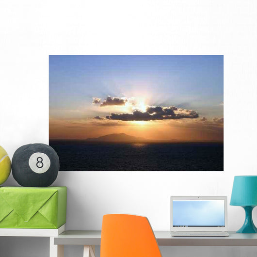 Iceland Ischia Sunset Wall Decal