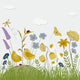 Floral with Birds Butterflies