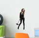 female rock singer Wall Decal