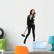 female rock singer Wall Decal