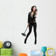 female rock singer Wall Decal