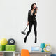 female rock singer Wall Decal