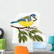 Background with vector detailed bird Wall Decal