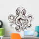 Octopus illustration Wall Decal
