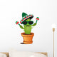 Cactus with a Sombrero and Maracas Wall Decal