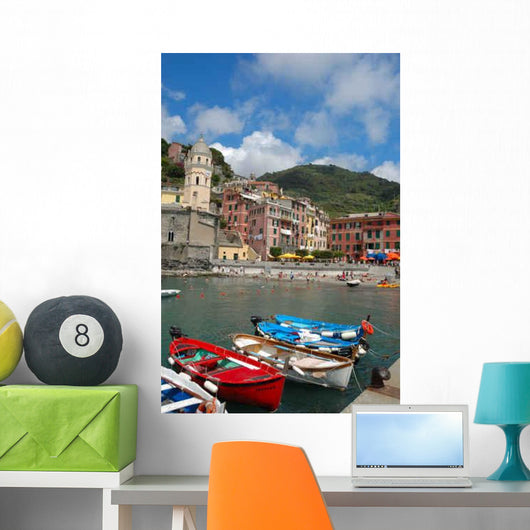 Cinque Terre Liguria Vertical Wall Decal