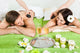 Couple Enjoying Hot Stone