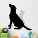Vector Silhouette of a Dog. Wall Decal