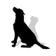 Vector Silhouette of a Dog. Wall Decal
