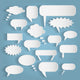 Paper Chat Bubbles Illustration