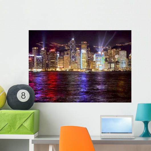 Hong Kong Harbour Lazer Wall Decal