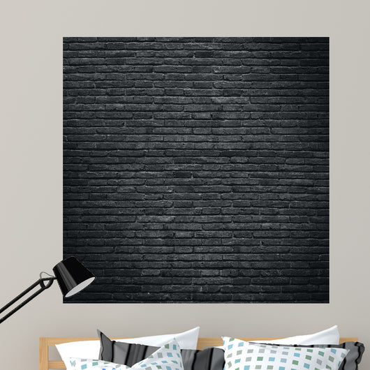 Dark Brick Wall Wall Decal